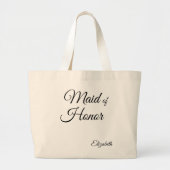 "Trauzeugin" Jumbo Personalisierte Tasche (Vorne)