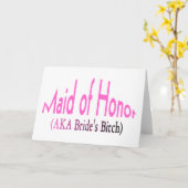 Trauzeugin Karte (Gelbe Blume)