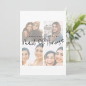 Trauzeugin-Karte für benutzerdefinierte Skript-Bra (Stehend Vorderseite)