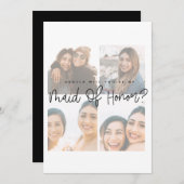 Trauzeugin-Karte für benutzerdefinierte Skript-Bra (Vorne/Hinten)