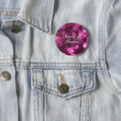 Trauzeugin-Knopf [rosa Bokeh] Button (Beispiel)