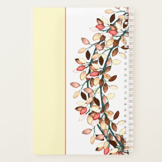 Trauzeugin Korallenname Zweigstelle Custom Planer (Rückseite)