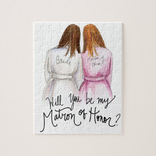 Trauzeugin? Langes Mädchen der Puzzle (Vertikal)