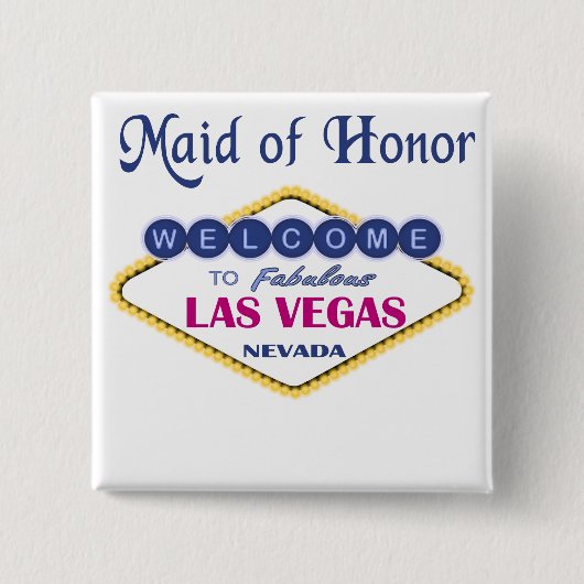Trauzeugin Las Vegas Button (Vorderseite)
