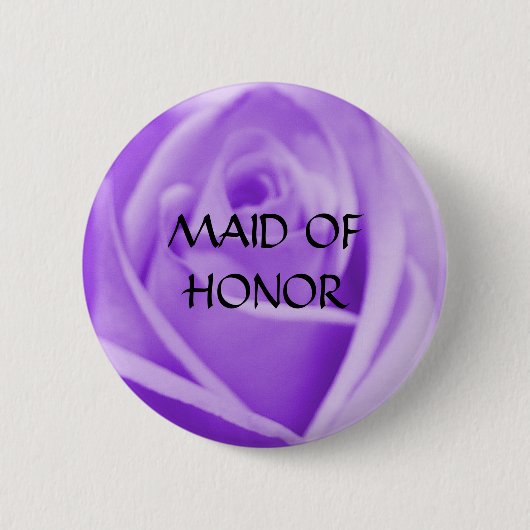 TRAUZEUGIN - Lavendel-Rosenknopf Button (Vorderseite)