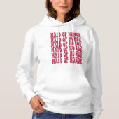 Trauzeugin Magenta Rosa Matching Brautparty Hoodie (Vorderseite)