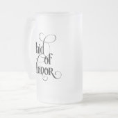 Trauzeugin Mattglas Bierglas (Vorderseite Links)