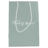 Trauzeugin Moderner Vorschlag Mittlere Geschenktüte (Vorderseite)