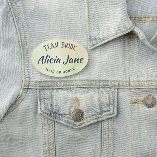 Trauzeugin Name der personalisierten Mannschaft Namensschild (Beispiel)