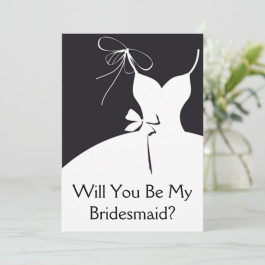 Trauzeugin oder Bridesmaid Einladung (Stehend Vorderseite)