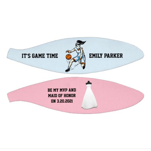 Trauzeugin oder Bridesmaid Invite Mini Basketball (Panele)