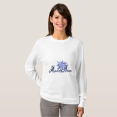 Trauzeugin Personalisiert Blue Long Sleeve Shirt (Vorne ganz)