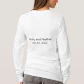 Trauzeugin Personalisiert Blue Long Sleeve Shirt (Rückseite)