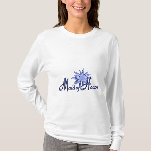 Trauzeugin Personalisiert Blue Long Sleeve Shirt (Vorderseite)