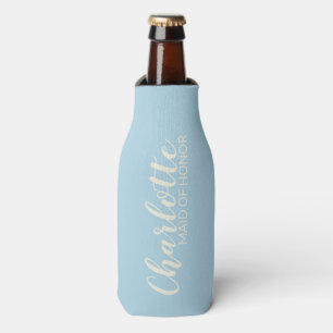Trauzeugin Personalisierter Name Light Blue Flaschenkühler