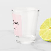 Trauzeugin Pink Brautparty Script Schnapsglas (Rechts)