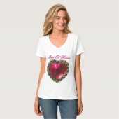 Trauzeugin Pink Heart T - Shirt (Vorderseite Vollansicht)