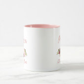 Trauzeugin Pink Marsala Floral Wedding Tasse (Zentrum)