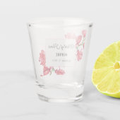 Trauzeugin Pink White Wedding Schnapsglas (Rückseite)