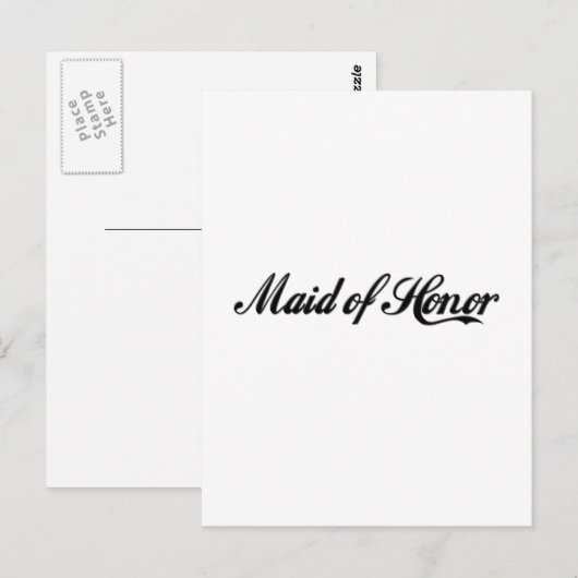 Trauzeugin Postkarte (Vorne/Hinten)