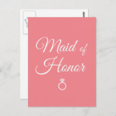 Trauzeugin Postkarte (Vorne/Hinten)