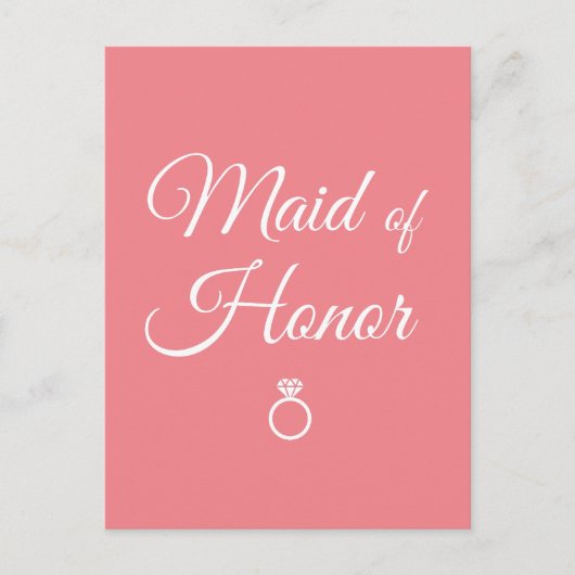 Trauzeugin Postkarte (Vorderseite)