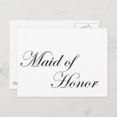 Trauzeugin Postkarte (Vorne/Hinten)