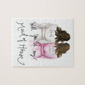 Trauzeugin? Puzzlespiel-Br-Wellen-Braut-Br bewegt Puzzle (Horizontal)