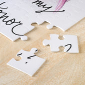 Trauzeugin? Puzzlespiel-Dunkelheit kräuselt Puzzle (Seite)