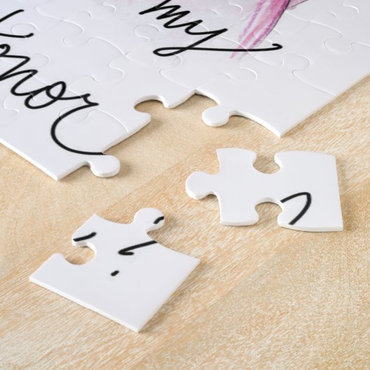 Trauzeugin? Puzzlespiel-Dunkelheit kräuselt Puzzle (Seite)