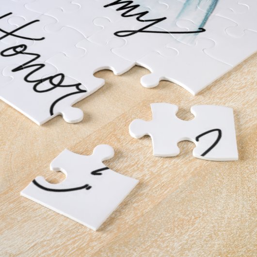 Trauzeugin? Puzzlespiel kastanienbraunes L Puzzle (Seite)