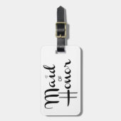 Trauzeugin Retro-Skript Gepäckanhänger (Vorderseite vertikal)