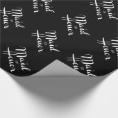 Trauzeugin Retro-Skript Geschenkpapier (Ecke)