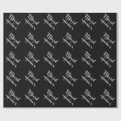 Trauzeugin Retro-Skript Geschenkpapier (Flach)