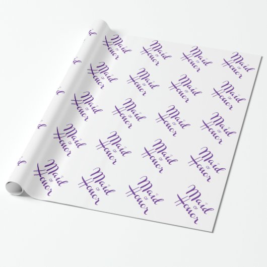 Trauzeugin Retro-Skript Geschenkpapier (Ungerollt)