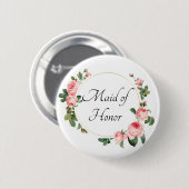 Trauzeugin Rosa Blushing Button (Vorne & Hinten)