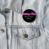 TRAUZEUGIN Rosa-Bogen-Hochzeits-Gewohnheit V07 Button (Beispiel)