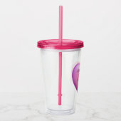 Trauzeugin Rosa Brautparty Personalisiert Acryltrinkbecher (Rechts)