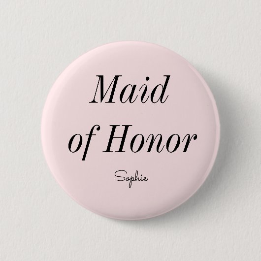 Trauzeugin Rosa Hochzeit Button (Vorderseite)