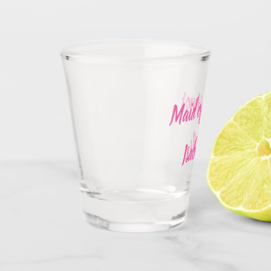 Trauzeugin Rosa Individuelle Name Geschenke Hochze Schnapsglas (Links)