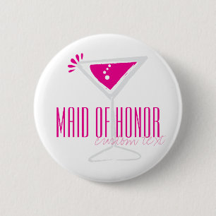 Trauzeugin Rosa Martini Button