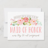 Trauzeugin Rose Garden Card Einladung (Vorderseite)