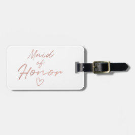 Trauzeugin - Rose Gold Imitate Folie Gepäckanhänger