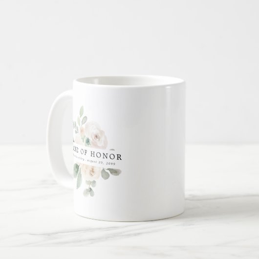 Trauzeugin Rose Kaffeetasse (Vorderseite Links)