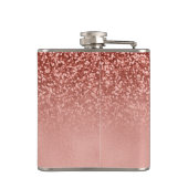 Trauzeugin-Rosen-GoldGlitzer-kundenspezifische Flachmann (Rückseite)