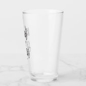 Trauzeugin | Schwarz-Script-Stil Glas (Links)