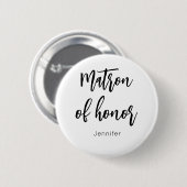 Trauzeugin Schwarz Weiß Hochzeitsbutton Button (Vorne & Hinten)