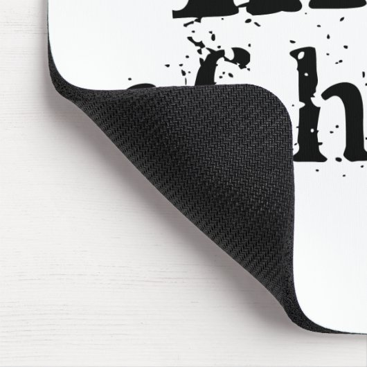 Trauzeugin-schwarzer Text Mousepad (Ecke)