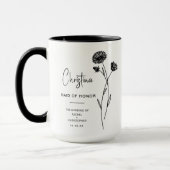 Trauzeugin September | Aster Birth Blume Tasse (Links)