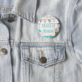 Trauzeugin Shabby Vintag Rustikale Hochzeitsschalt Button (Beispiel)